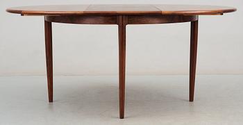 A Niels Ole Møller palisander dining table and nine chairs, J.L. Møller, Denmark 1950's-60's.