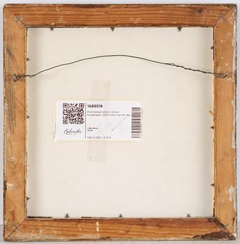 An illuminated initial, presumanly from an Italian musical manuscript, later part 15th century.