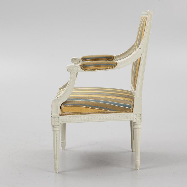 Armchair, Gustavian style, circa 1800.