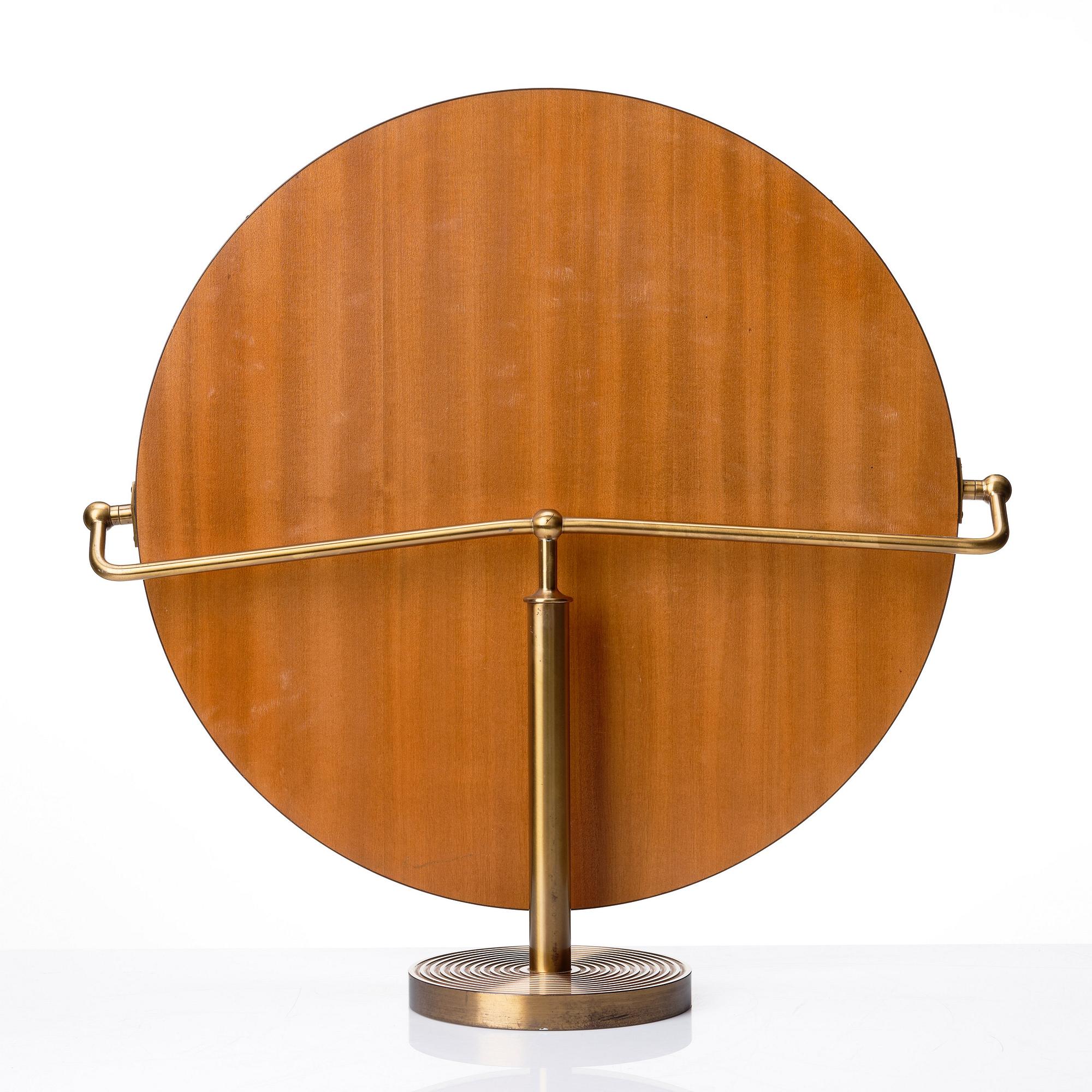 Josef Frank, Josef Frank, a brass table mirror, model '2214', Svenskt Tenn, Sweden.