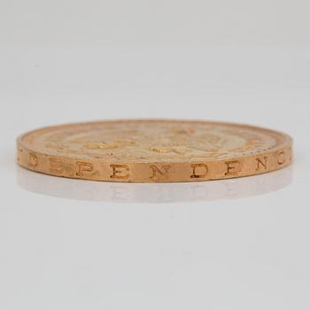 GULDMYNT, 50 Pesos Estados Unidos Mexicanos, Oro Puro. 21k, vikt ca 41 g.