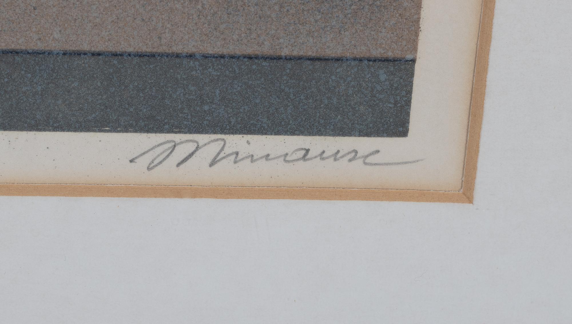 Andre Minaux, "Femme à l'oiseau"/Femme assise.