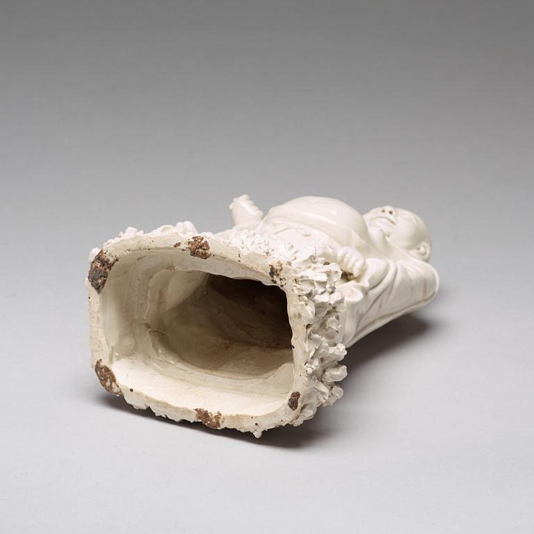 FIGURIN, blanc de chine. Qingdynastin.