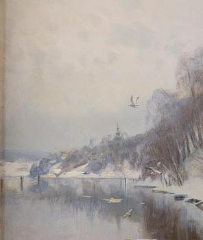 Peder Mork Mönsted, "Fra bredden av Östervikan, Leksand".