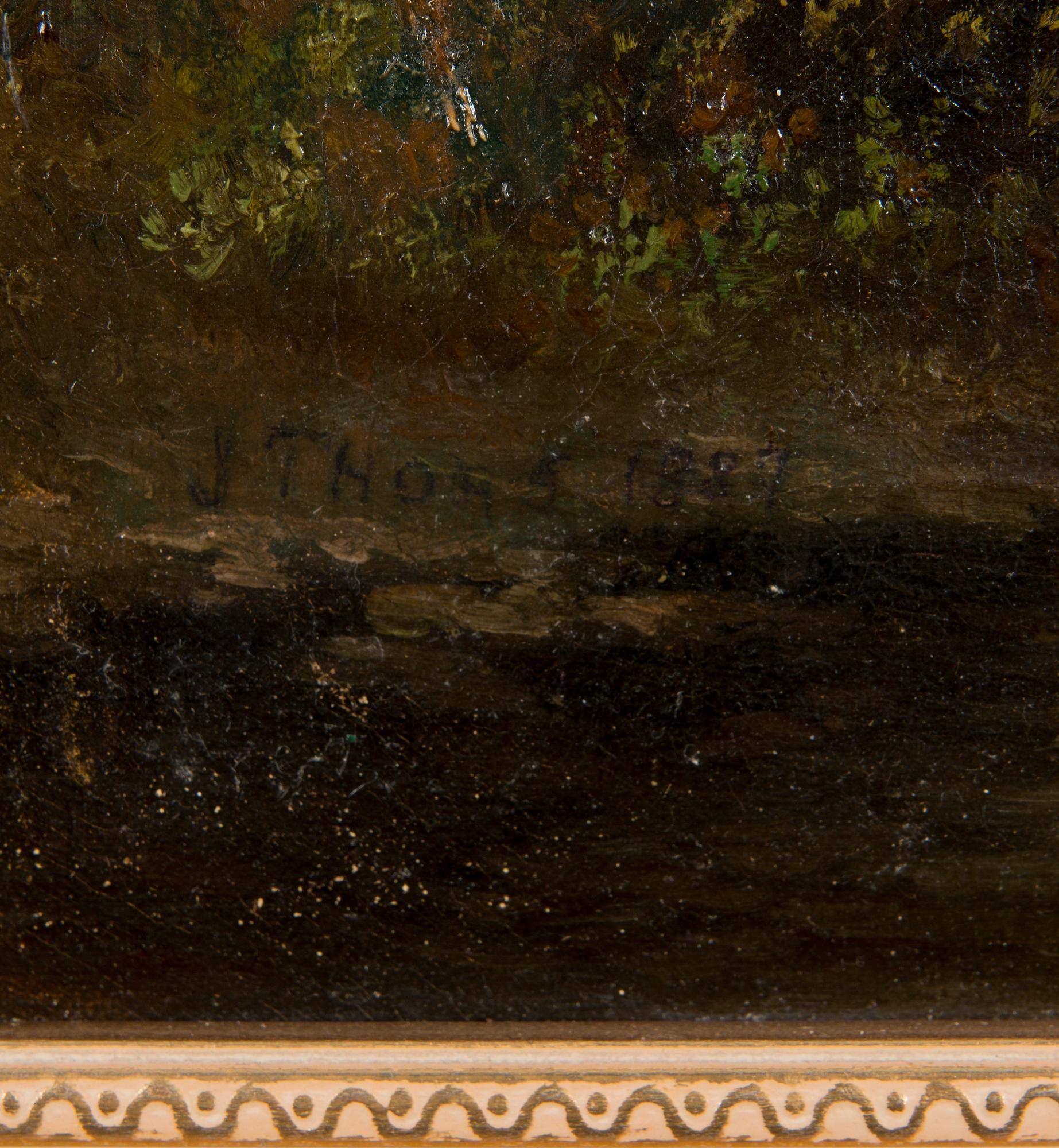 JOSEPH THORS, olja på duk, signerad och daterad 1884.