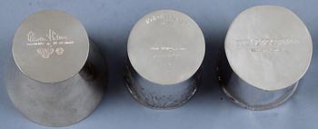 PARTI SILVER, bl a Wiwen Nilsson och George Jensen, 9 delar. Vikt tot ca 600 g.