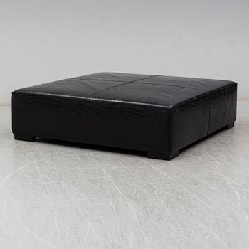 A Fendi leather ottoman.