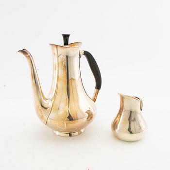 Hans Bunde kaffeservis 2 dlr silver Cohr Danmark 1956.