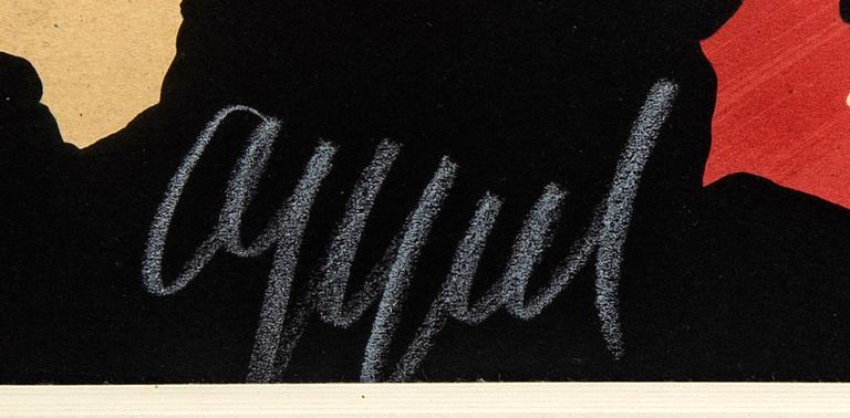 Karel Appel, färglitografi, signerad och numrerad 109/175.