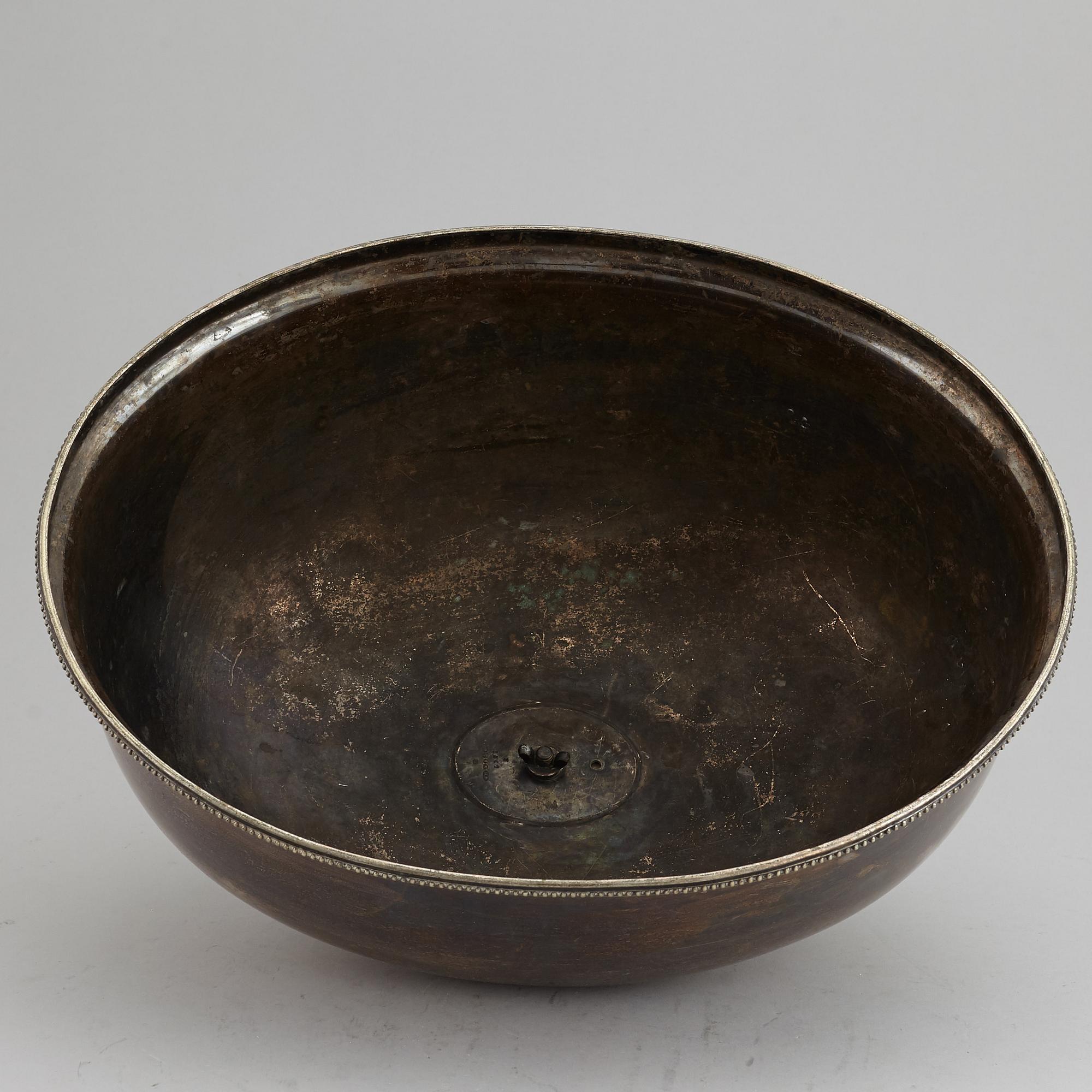 A silver plated hood, 20th Century.