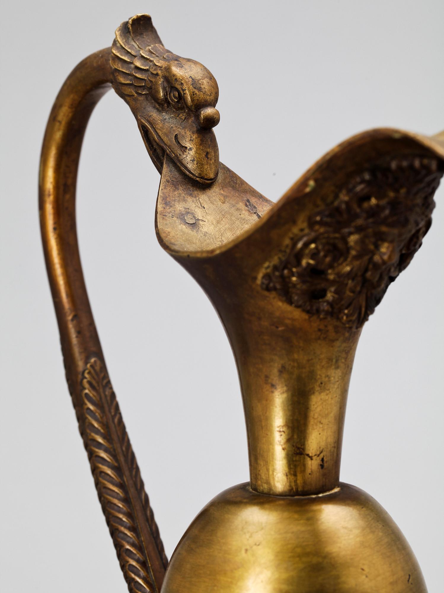 KANNA, mässing, empirestil, 1800/1900-tal.