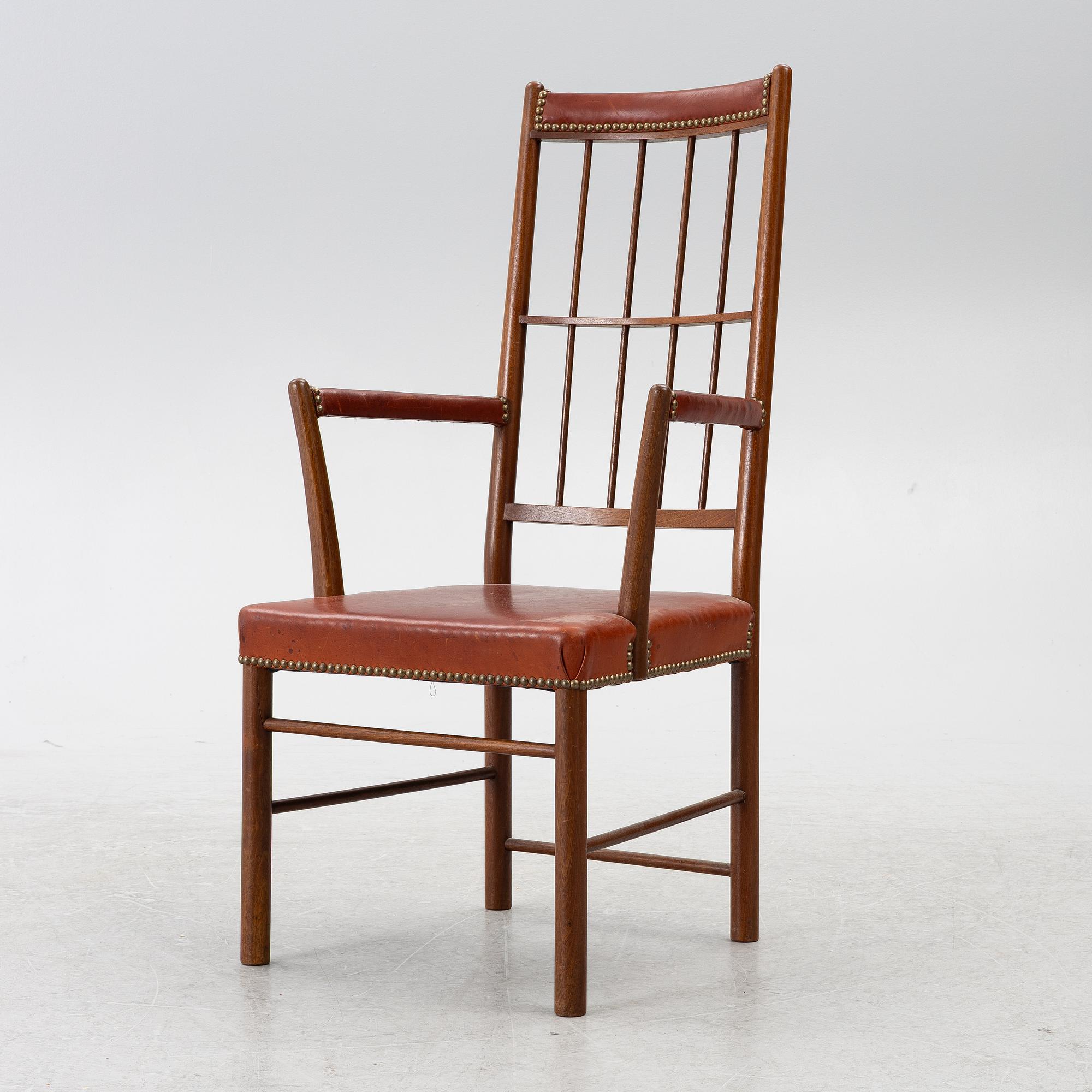 Josef Frank, karmstol, modell 652, Firma Svenskt Tenn.