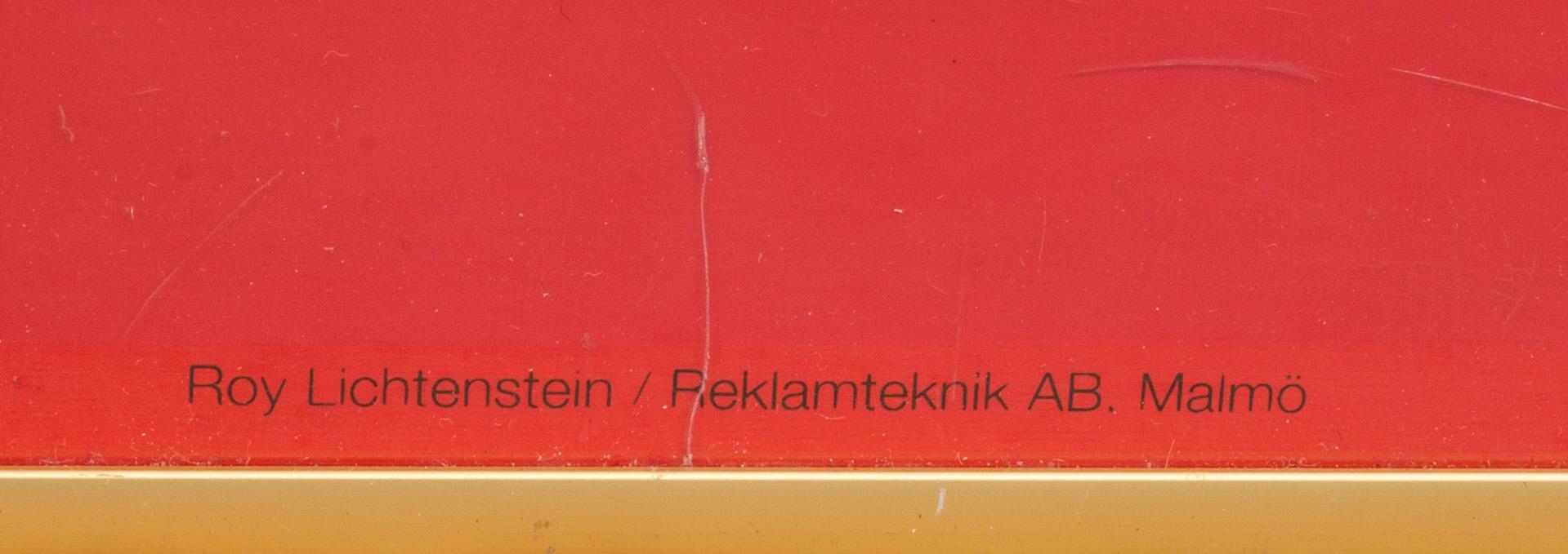 ROY LICHTENSTEIN, efter, utställningsaffisch, "Moderna museet på Louisiana", 1975.