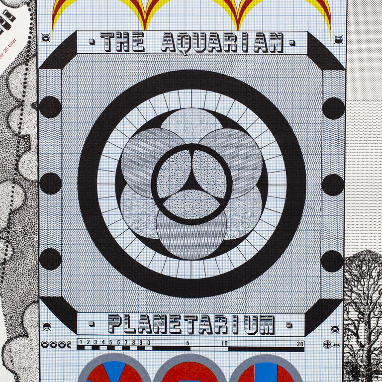 STURE JOHANNESSON, Affisch, "The aquarian", 1969.