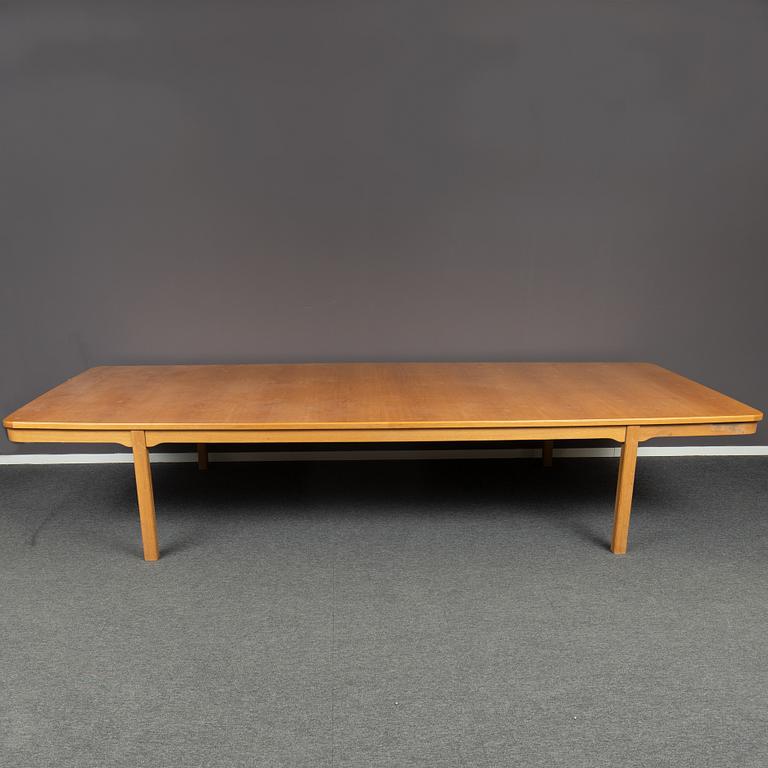 An oak conference table, probably by Carl Malmsten, mid 20th Century.