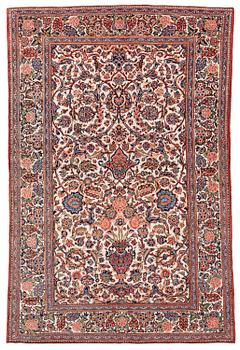 388. A semi-antique Keshan rug, Central Persia, c. 205 x 135 cm.