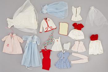 Two Barbie dolls with accessories, Mattel, 1960's.