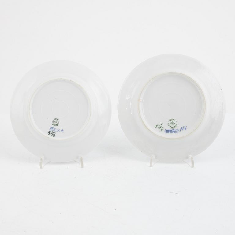 Royal Copenhagen, service pieces, 12 pcs, porcelain, Blue Fluted, Denmark.