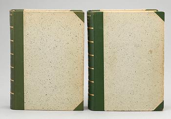 BÖCKER, 2 st, "Vår Svenska Flora i Färg", Eric Hultén (huvudredaktör), Svensk Litteratur, Stockholm, 1958-60.