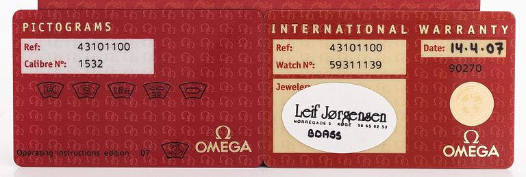 Omega, De Ville, Prestige, armbandsur, 35 mm.