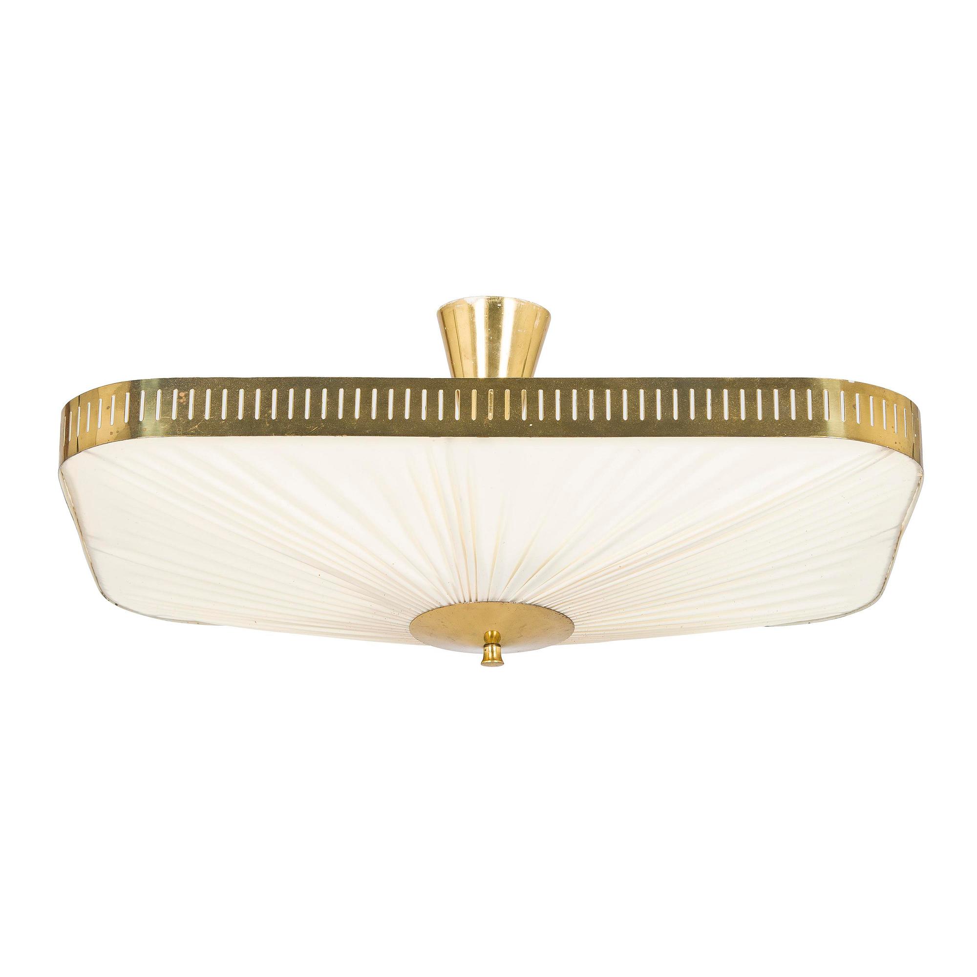 A mid-20th century ceiling light model ER 108, Itsu Finland.