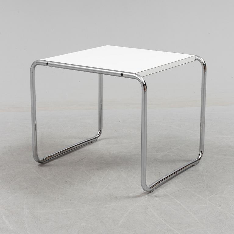 MARCEL BREUER, a 'Laccio' tubular steel side table from Knoll Studio.