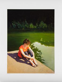 Karin Broos, giclée, signerat 4/90.