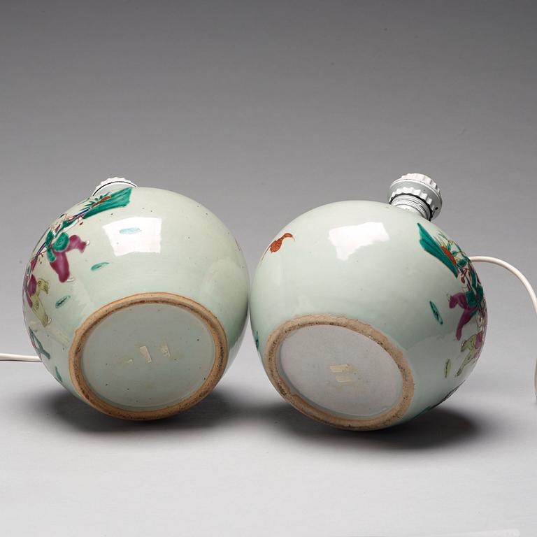 Two Chinese famille rose jars, circa 1900.