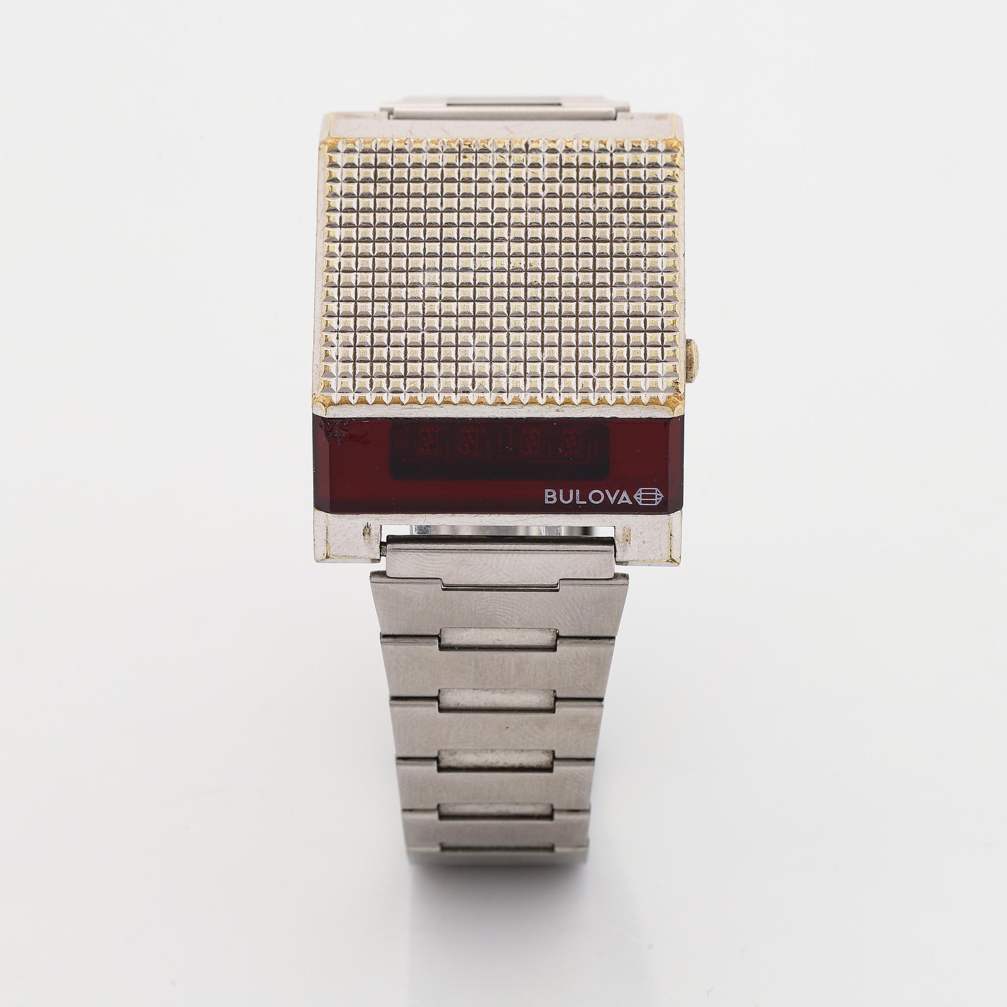 1976 bulova computron led watch online