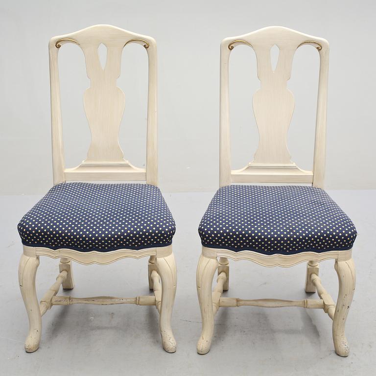 STOLAR, ett par, senbarockstil, 1900-talets slut.