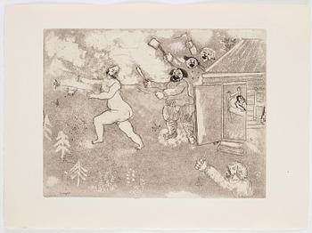 MARC CHAGALL, 71 st etsningar ur upplagan om 285 exemplar på Arches/MBM/J. Perrigot-papper, 1923-1948.