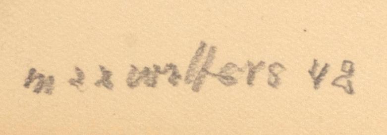 MAX WALTER SVANBERG, a signed and dated drawing.