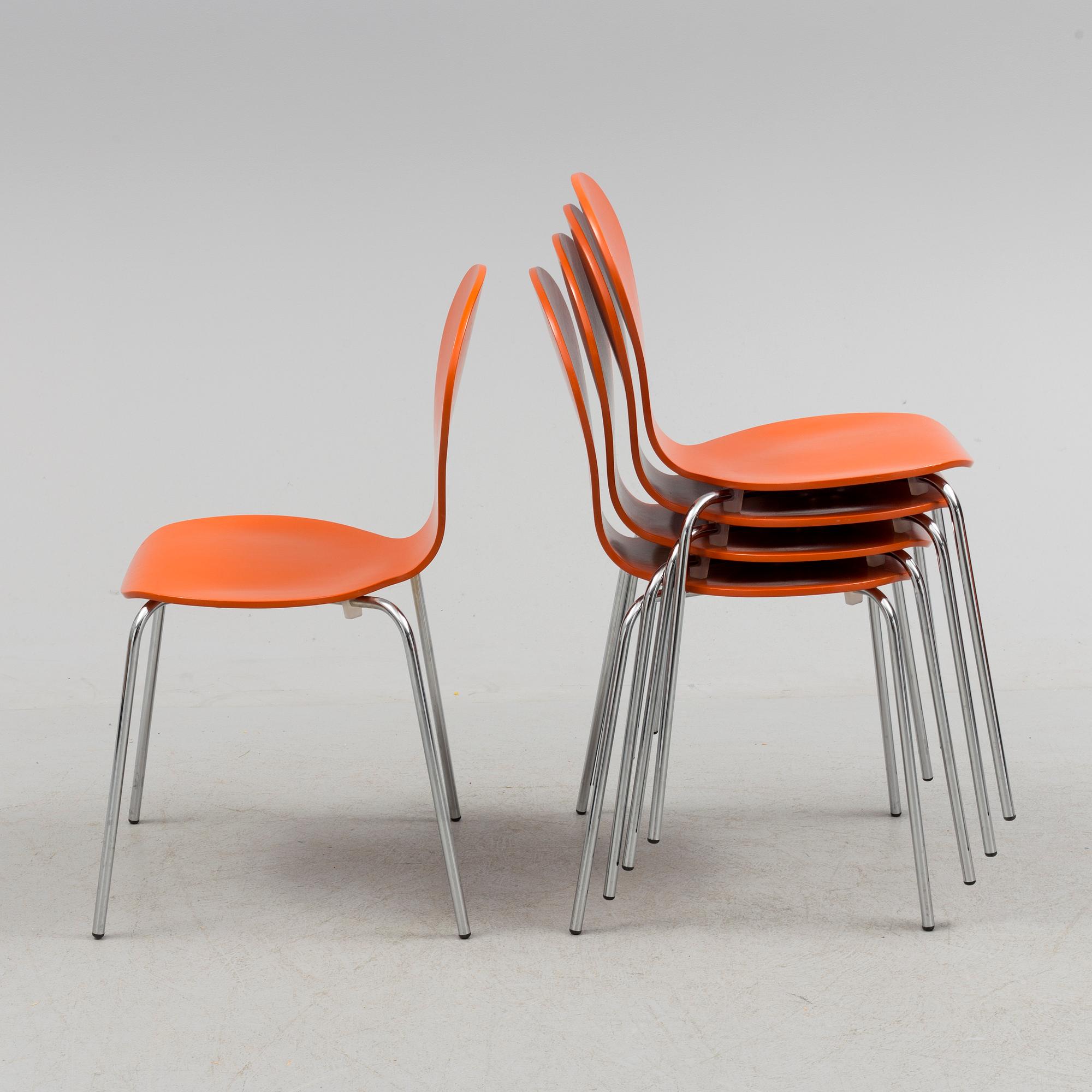 ERIK OLE JORGENSEN, stolar, 5 st, "Rondo", Danerka, 2000-tal.