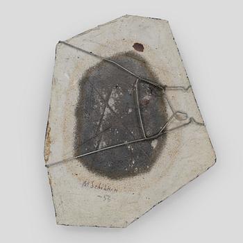 Michael Schilkin, relief, stengods, signerad M. Schilkin -56.