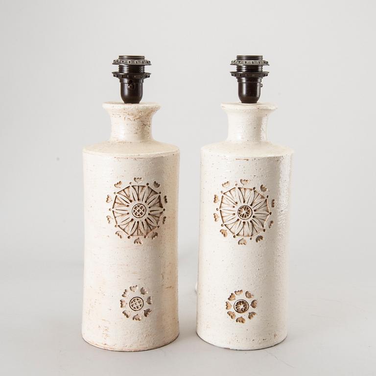 A pair of 1970:s Italian Bitossi table lamps, Bergboms.