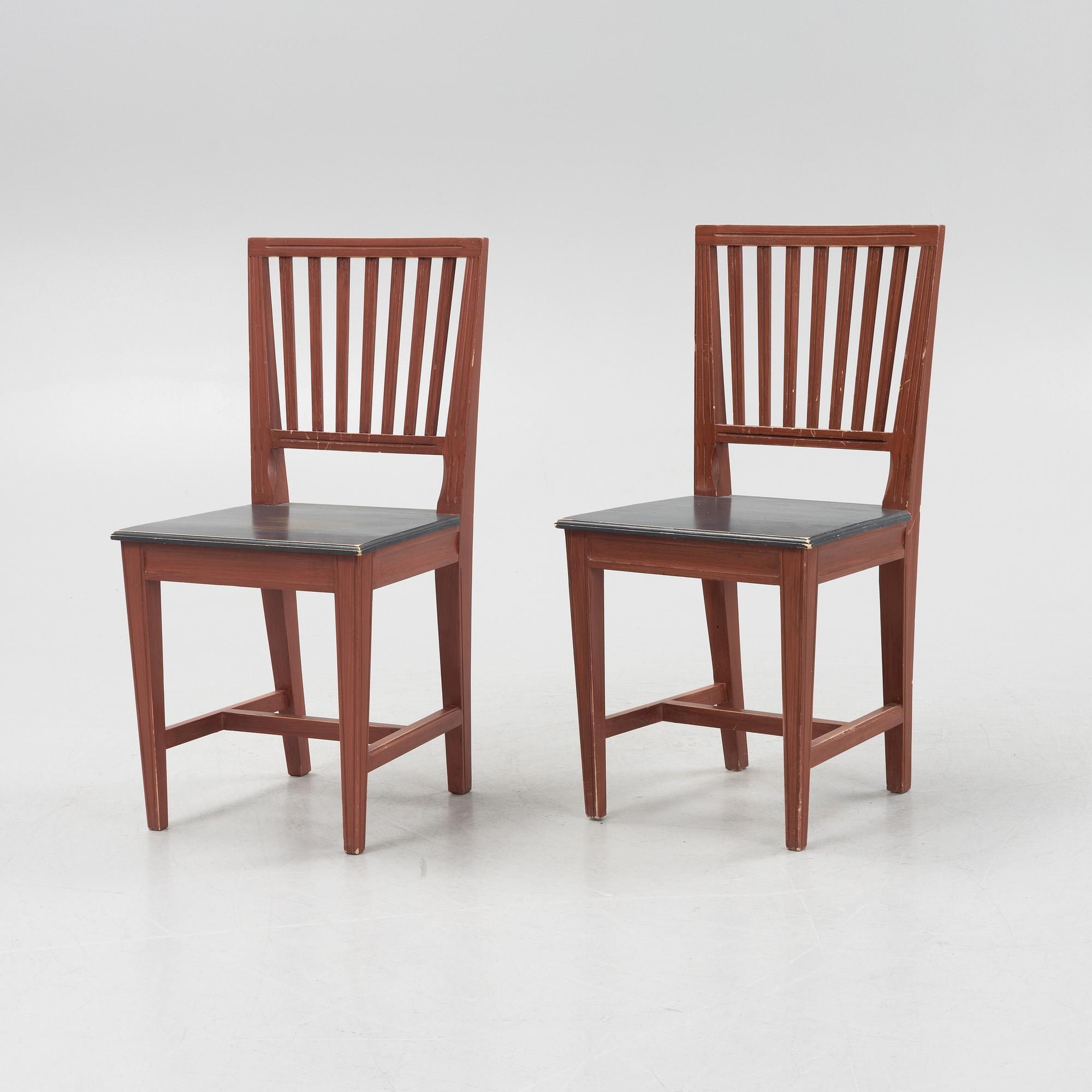 Stolar, 10 st, Leksandsmodell, sent 1900-tal.