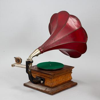 TRATTGRAMMOFON, tidigt 1900-tal.