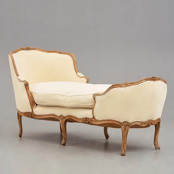 A Louis XV mid 18th century daybed "Lit de repos".