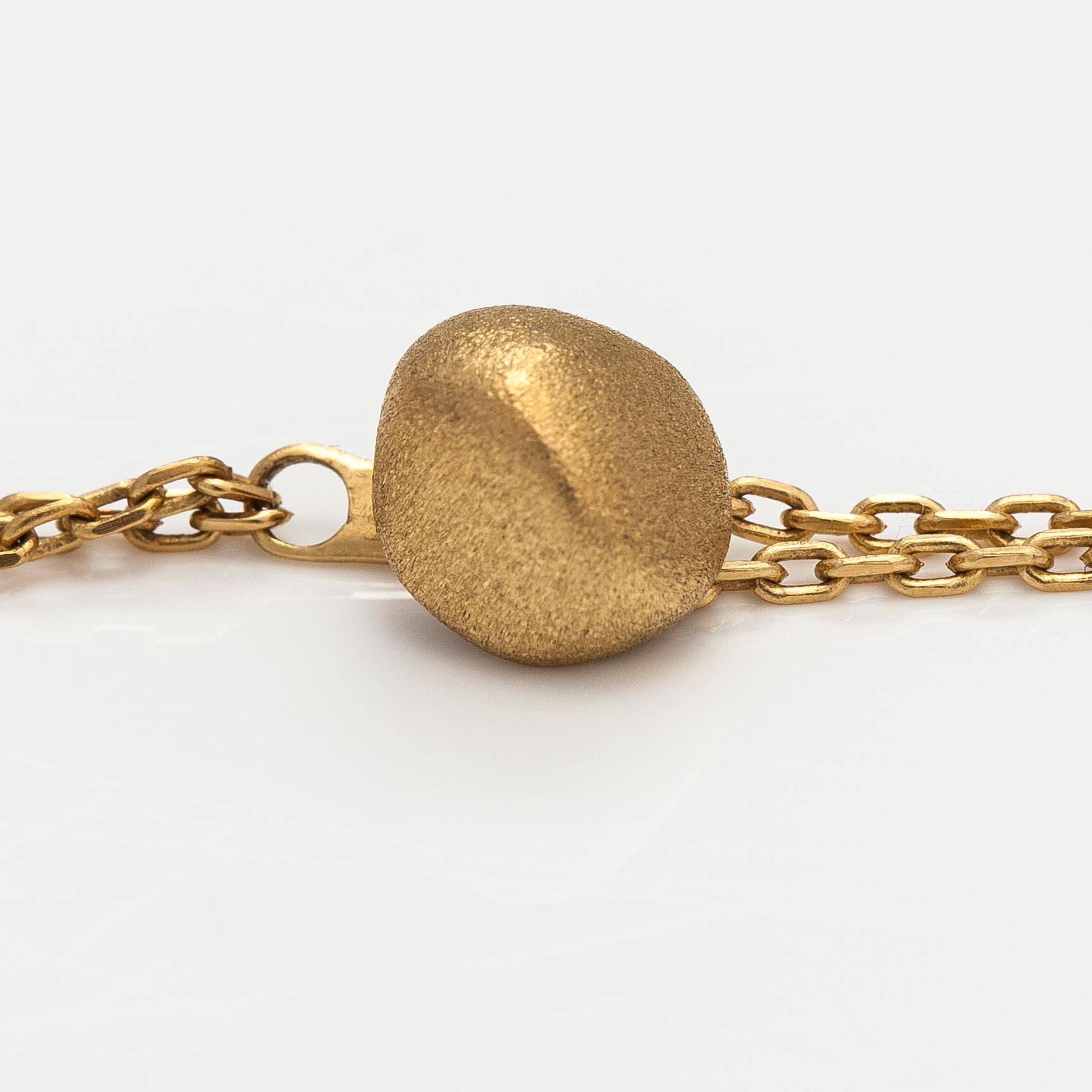 H Stern, halsband "Golden stone", 18K guld, diamanter ca 1.83 ct tot.