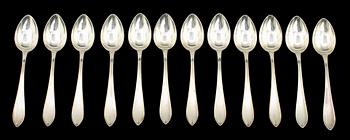 PARTI SILVER, 13 delar, 1900-tal, ca 360 gr.