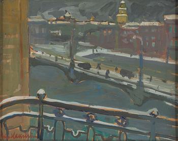 ERIC HALLSTRÖM, gouache, signed.