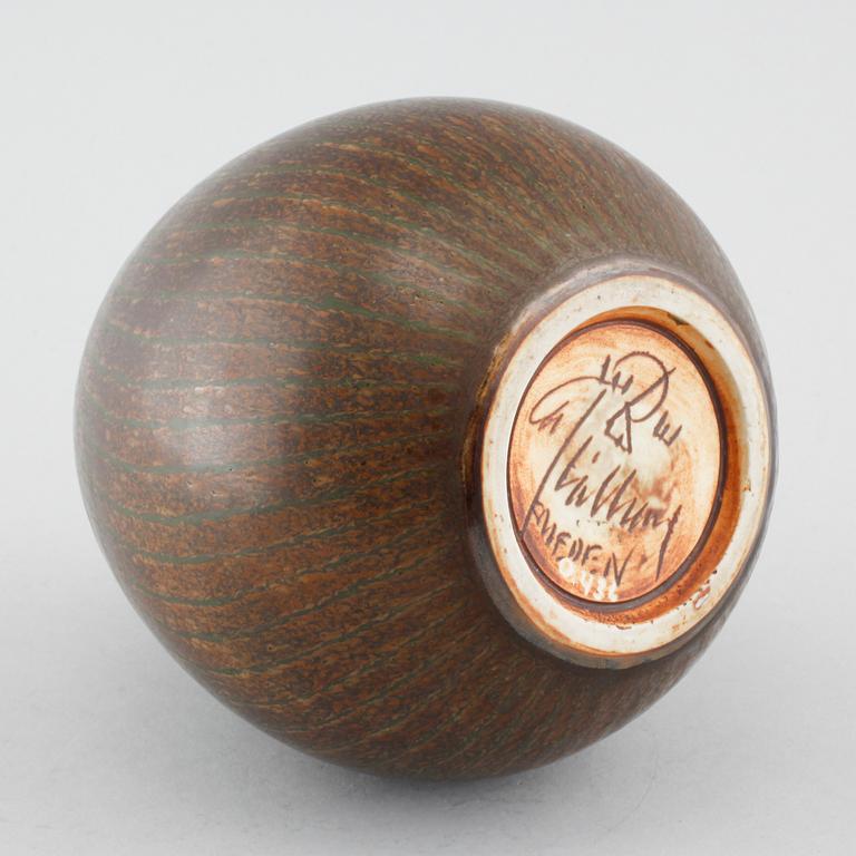 A unique stoneware vase by CARL-HARRY STÅLHANE, Rörstrand, signed, third quarter of the 20th century.