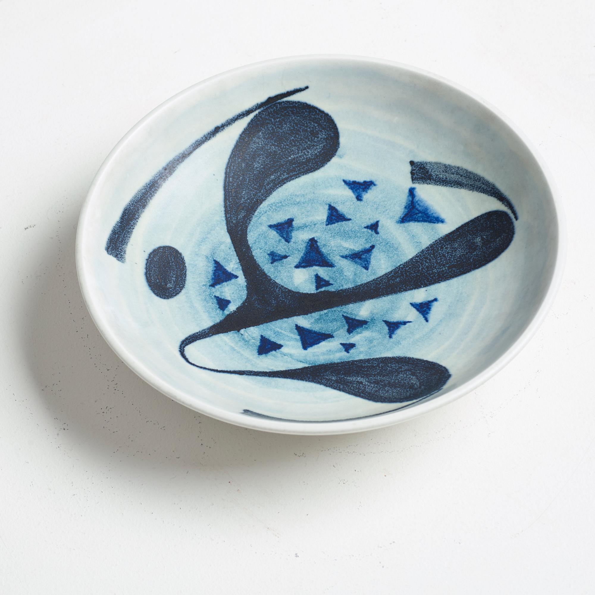 Vilhelm Bjerke-Petersen, fat, stengods, Rörstrand 1951-52.