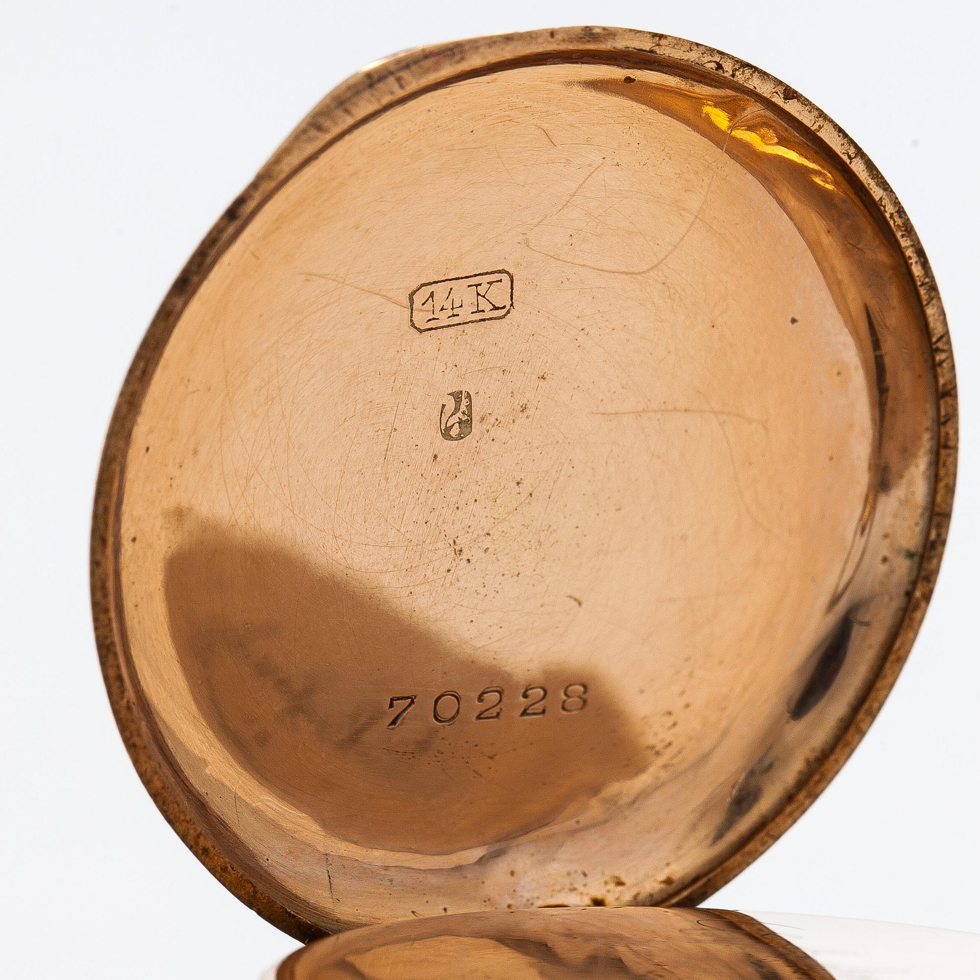 Pocket watch, 33.5 mm.