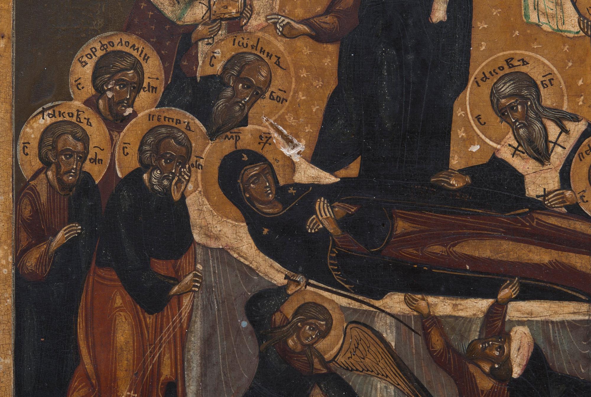 IKON, tempera på pannå, Ryssland 1800-tal.