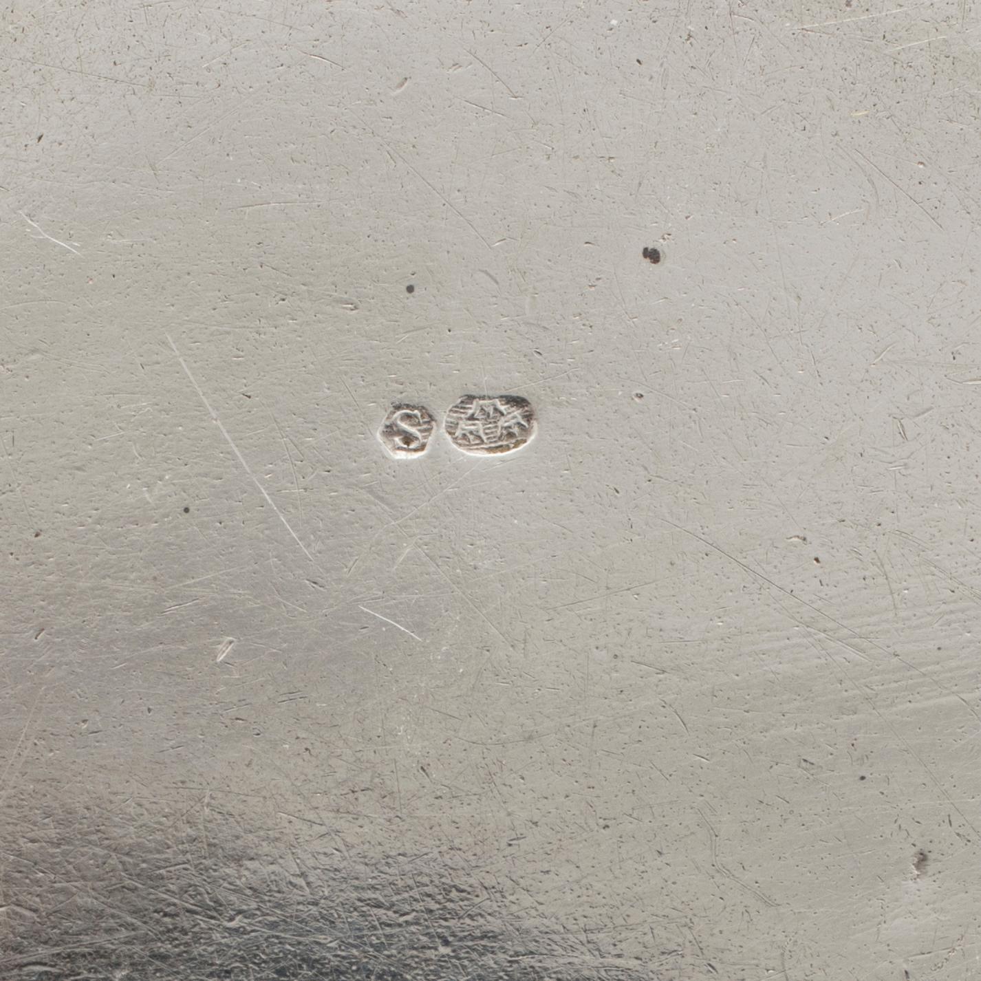 CHOKLADSERVIS 3 delar, silver. Svensk importstämpel, 1900-tal. Tot ca 310 g.