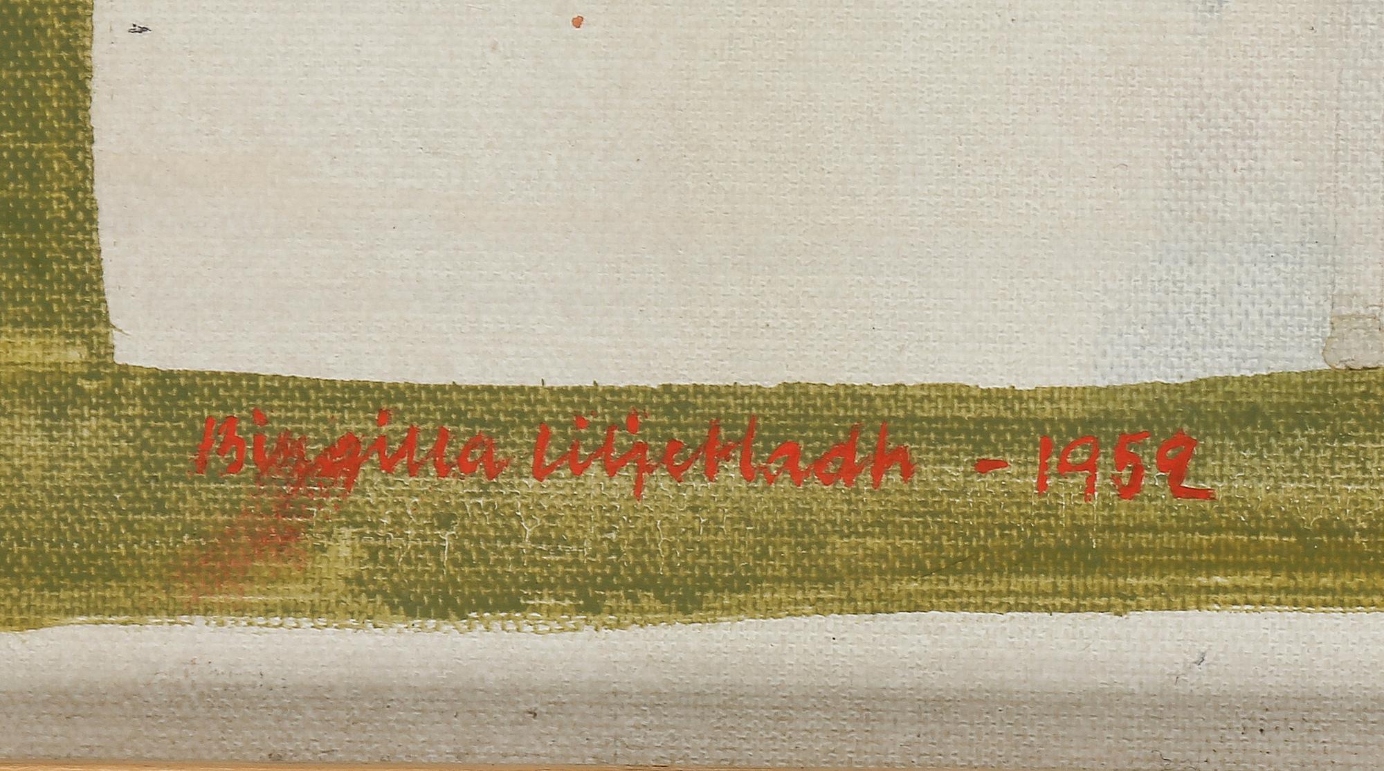 BIRGITTA LILJEBLADH, olja på duk, signerad och daterad 1952.