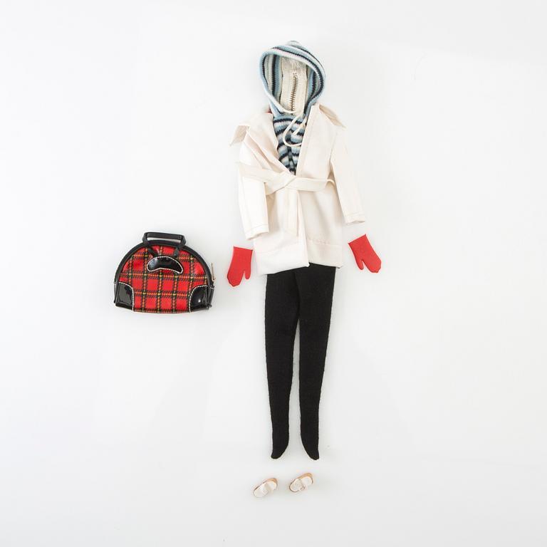 Barbie clothes 4 sets. Vintage, including "Busy Morning" Mattel 1963, "Winter Holiday", Mattel 1959-63.