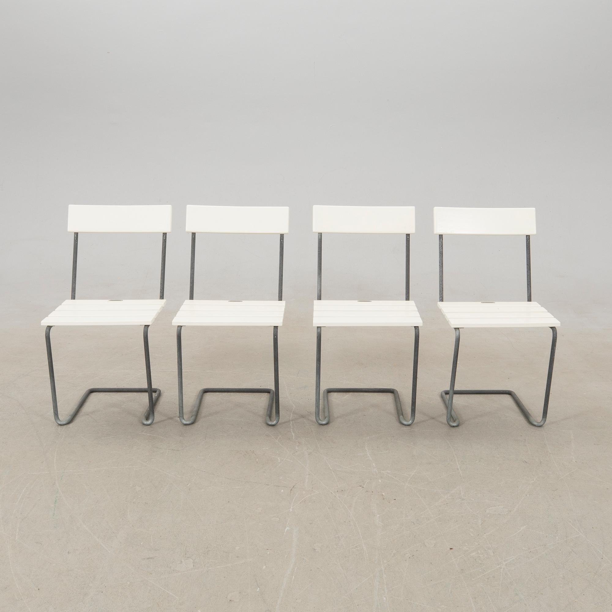 Artur Lindqvist chairs 4 pcs "No 1" Grythyttan modern production.