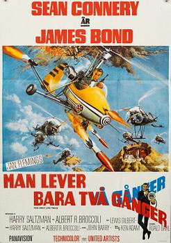 FILMAFFISCH, James Bond "Man lever bara två gånger".